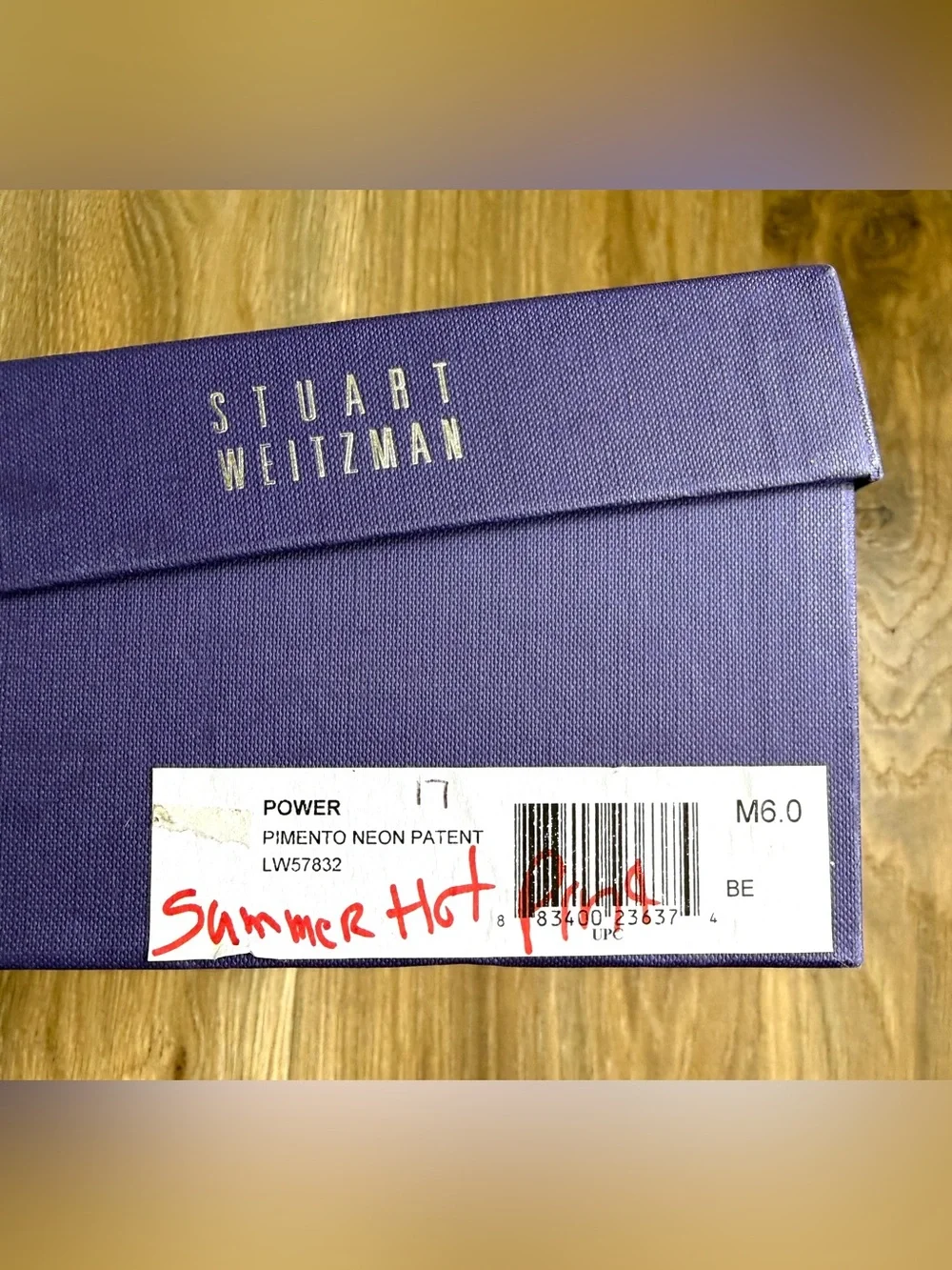 Stuart Weitzman Power Pimento Neon Patent Leather Pumps Size 6M